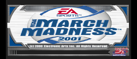NCAA March Madness 2001 Title Screen